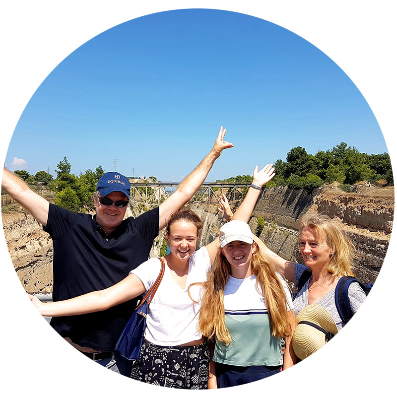 About Ancient Greece Tours_Happy customers Isthmus Canal