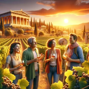 Wine Tasting in Athens at Sunset